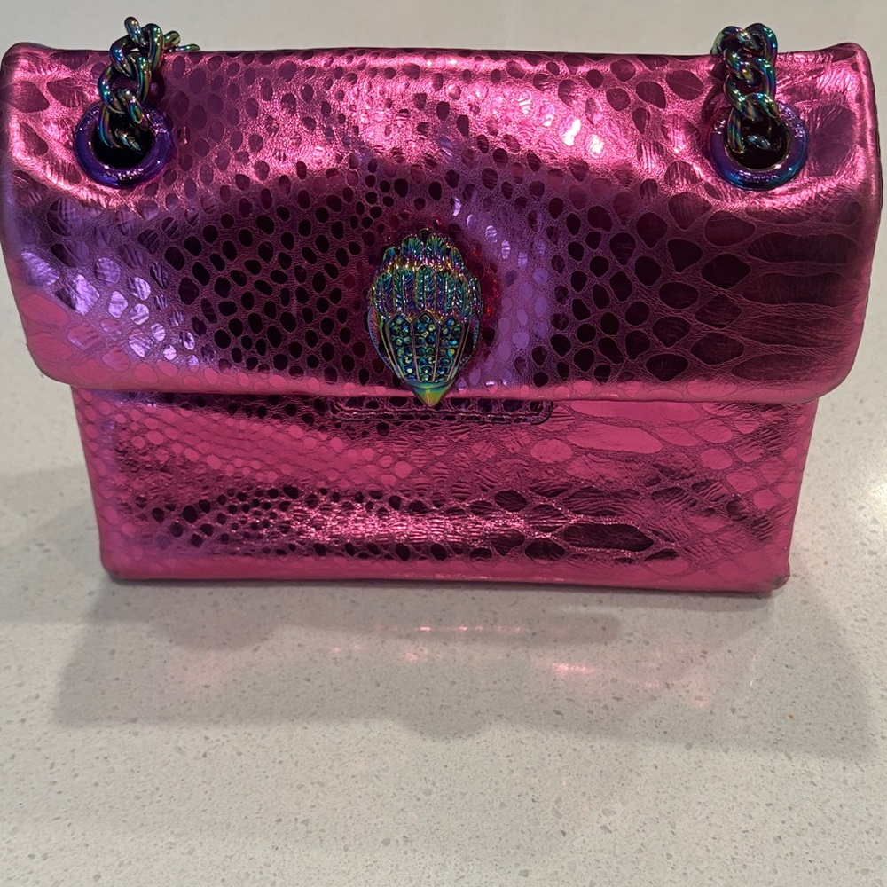 Kurt Geiger Pink Iridescent Mini Bag